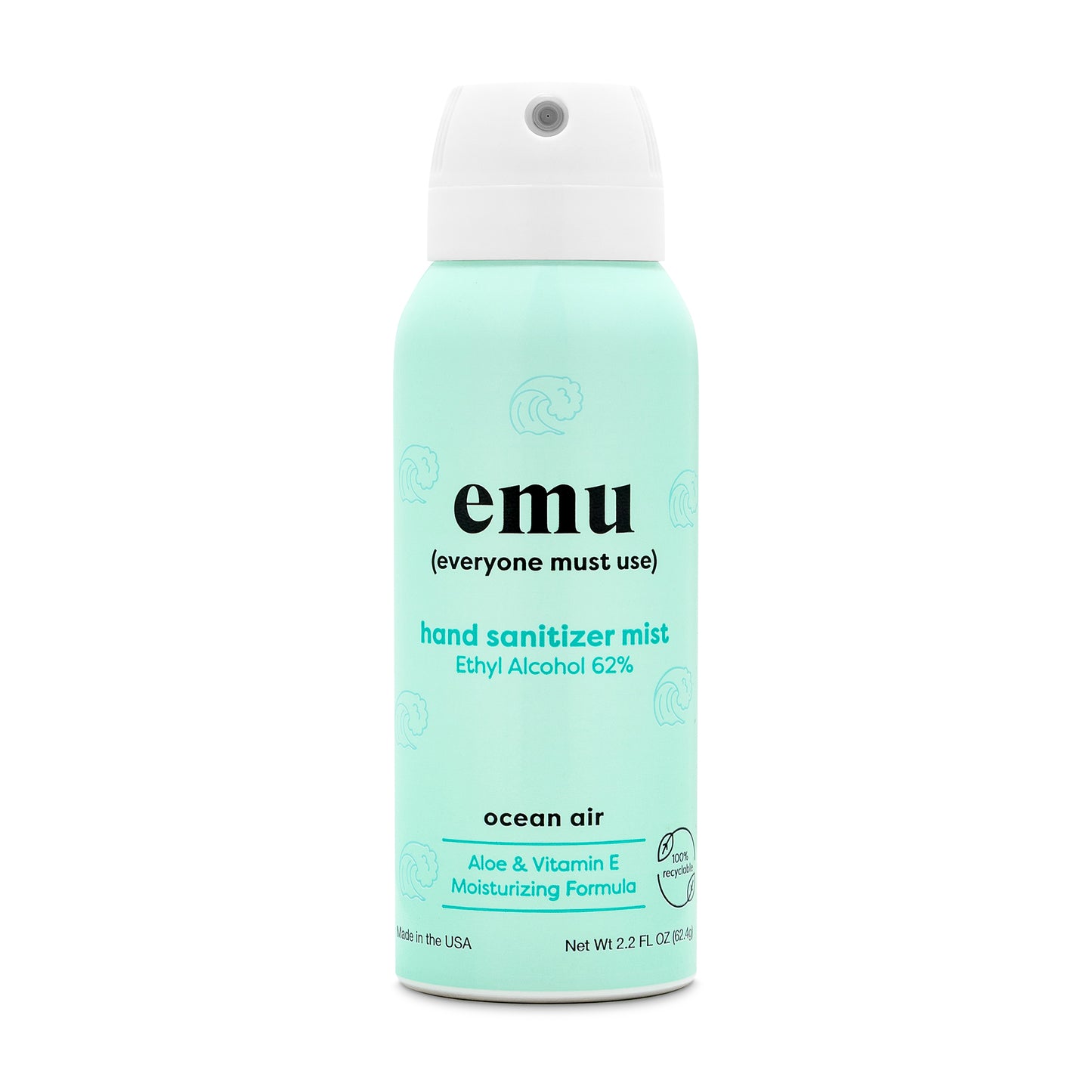 emu Hand Sanitizer Mist - Ocean Air - 2.2oz