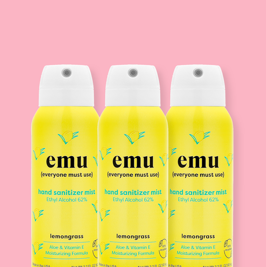 emu Hand Sanitizer Mist - Lemongrass - 2.2oz