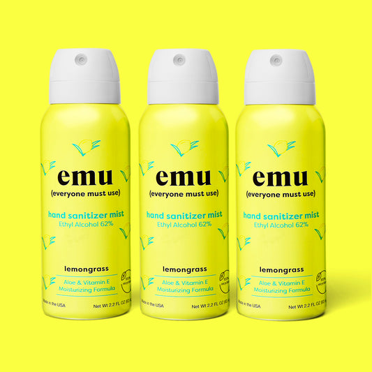 emu Hand Sanitizer Mist - Lemongrass - 2.2oz