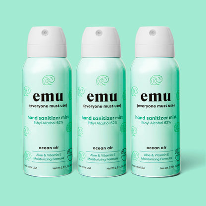 CLEARANCE emu Hand Sanitizer Mist - Ocean - 2.2oz (Copy)