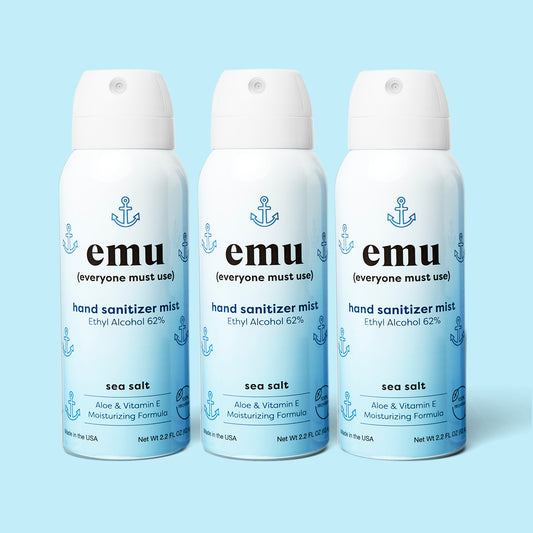 emu Hand Sanitizer Mist - Sea Salt - 2.2oz