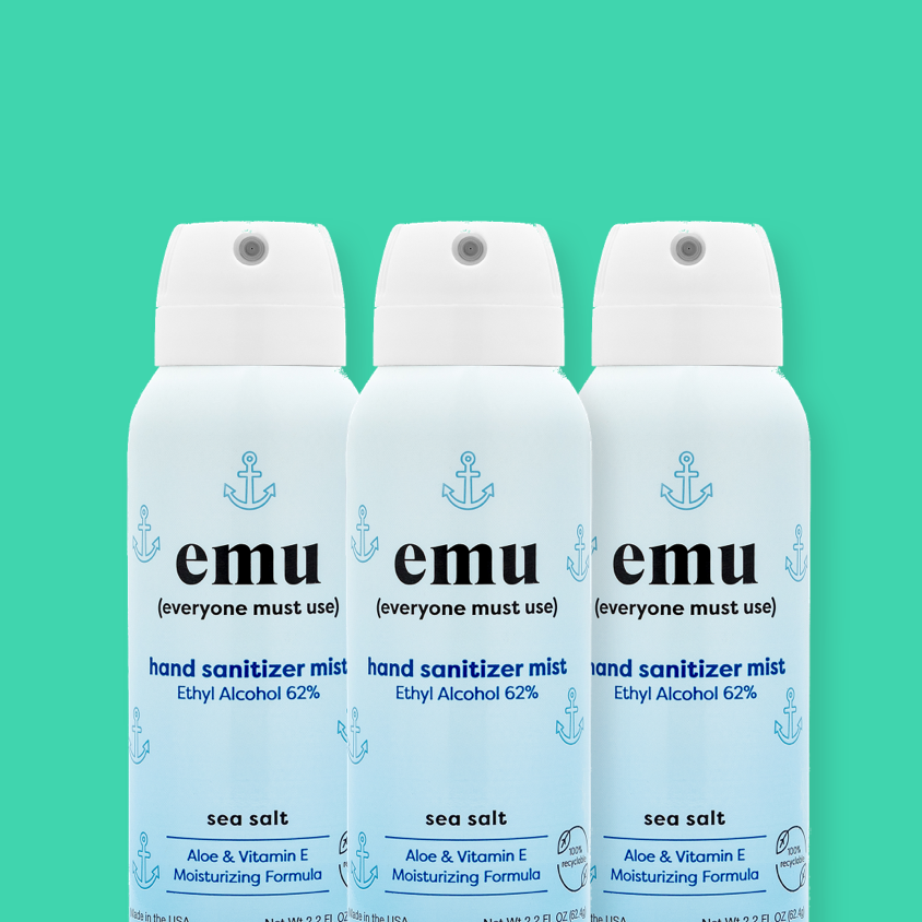 emu Hand Sanitizer Mist - Sea Salt - 2.2oz